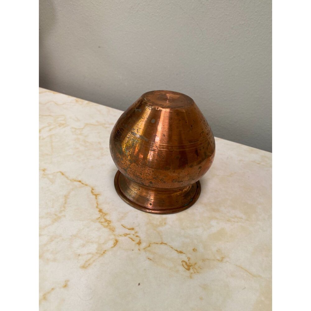 Pure Copper Lota - Copper Bowl, Ghadvi Lota, Hindu Pooja Drinking Kalash 150ml - Picture 3 of 5
